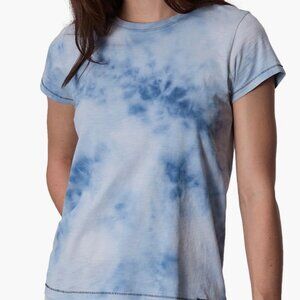 Rag & Bone The Slub Women's Blue Tie Dye Cotton T-Shirt Size XS